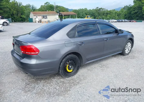 2012 Volkswagen Passat 2.5L S from USA, damaged, VIN 1VWAH7A34CC058370